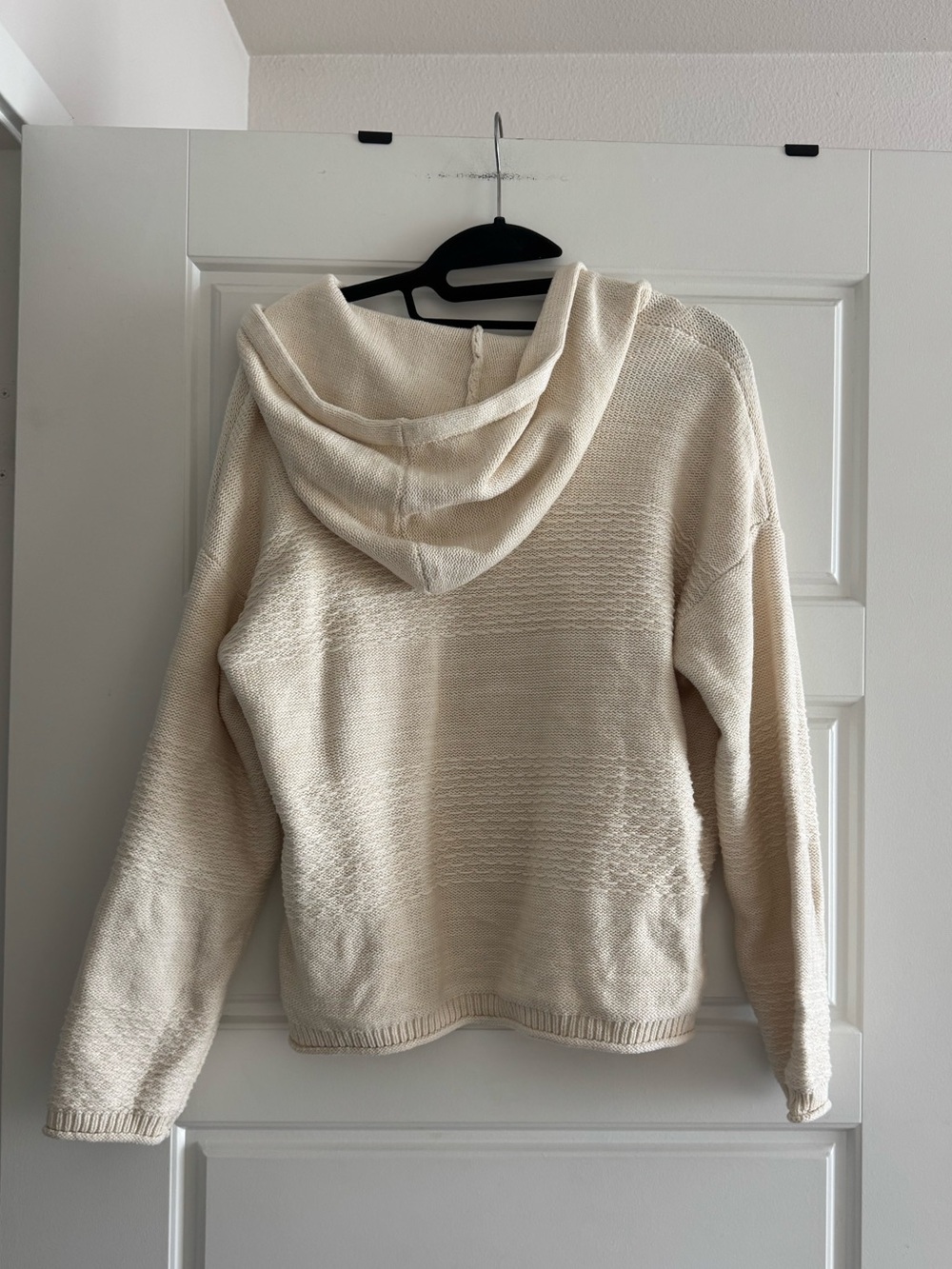Lucky Brand Cream Hooded Knit Sweater - Picture 3 of 6